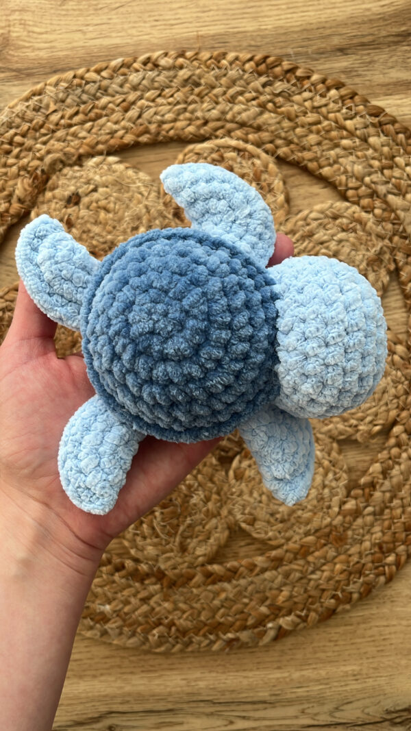 Peluche tortue bleue